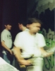 backstage, with the graffiti